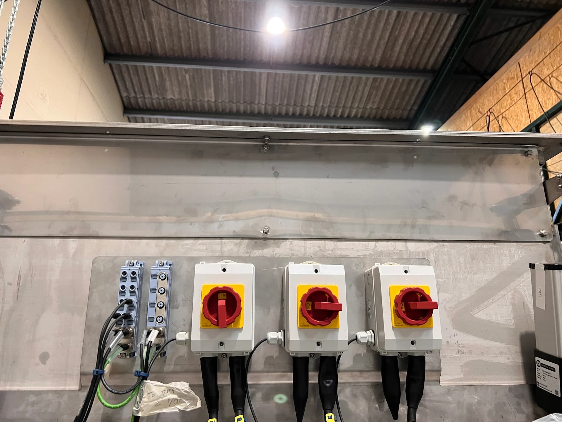 Local isolators and distributed I/O installed on process machinery